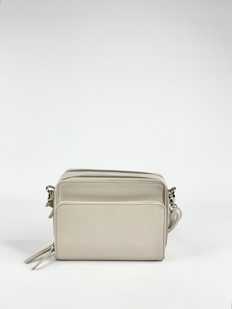 Elk 'Bedarra' Small Bone Leather Cross Body Bag NWT