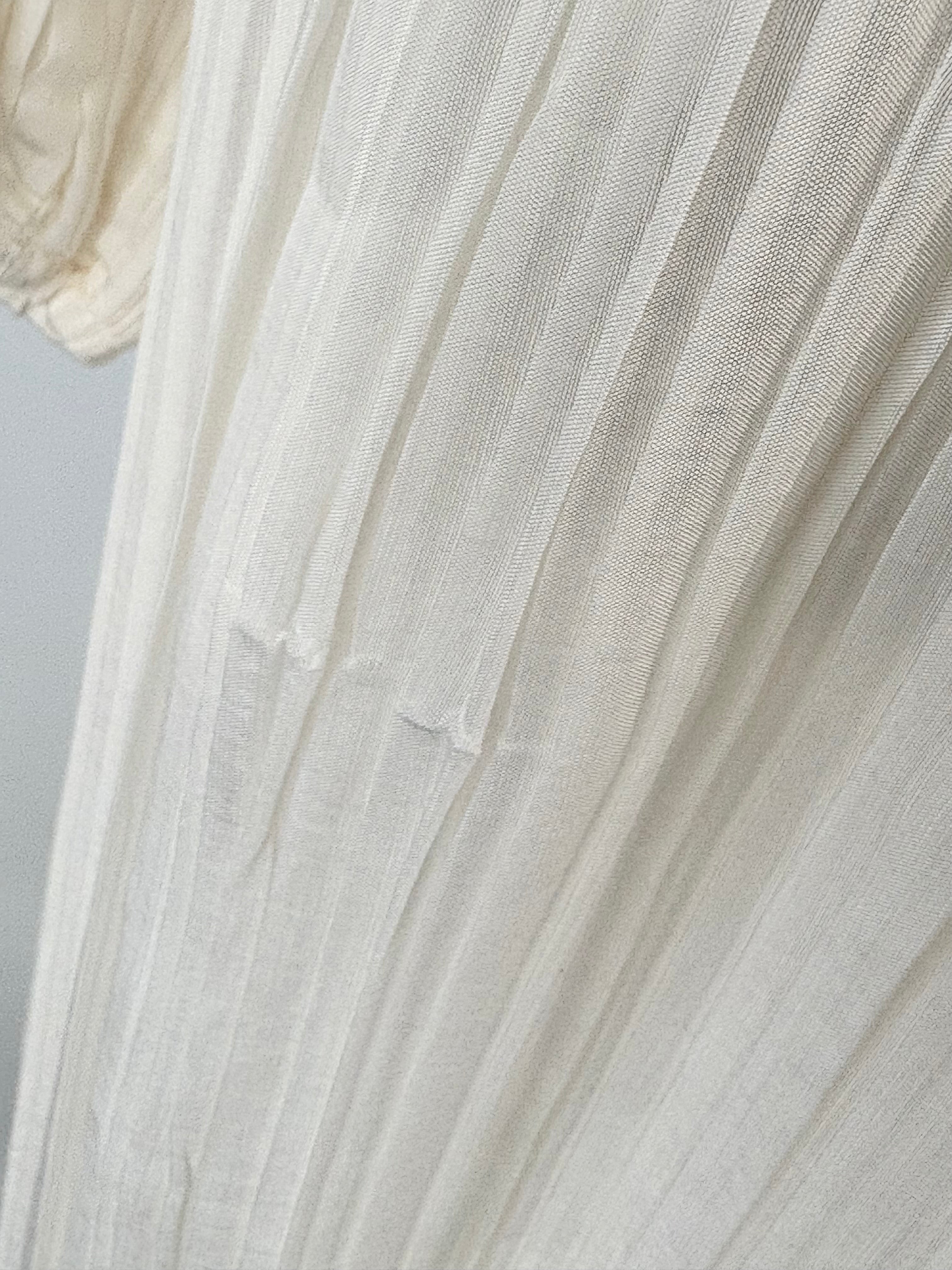 Zimmermann White Pleated 'Plisse' Midi Dress - AU12