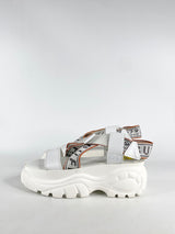 Buffalo London White Platform Sandals - EU40