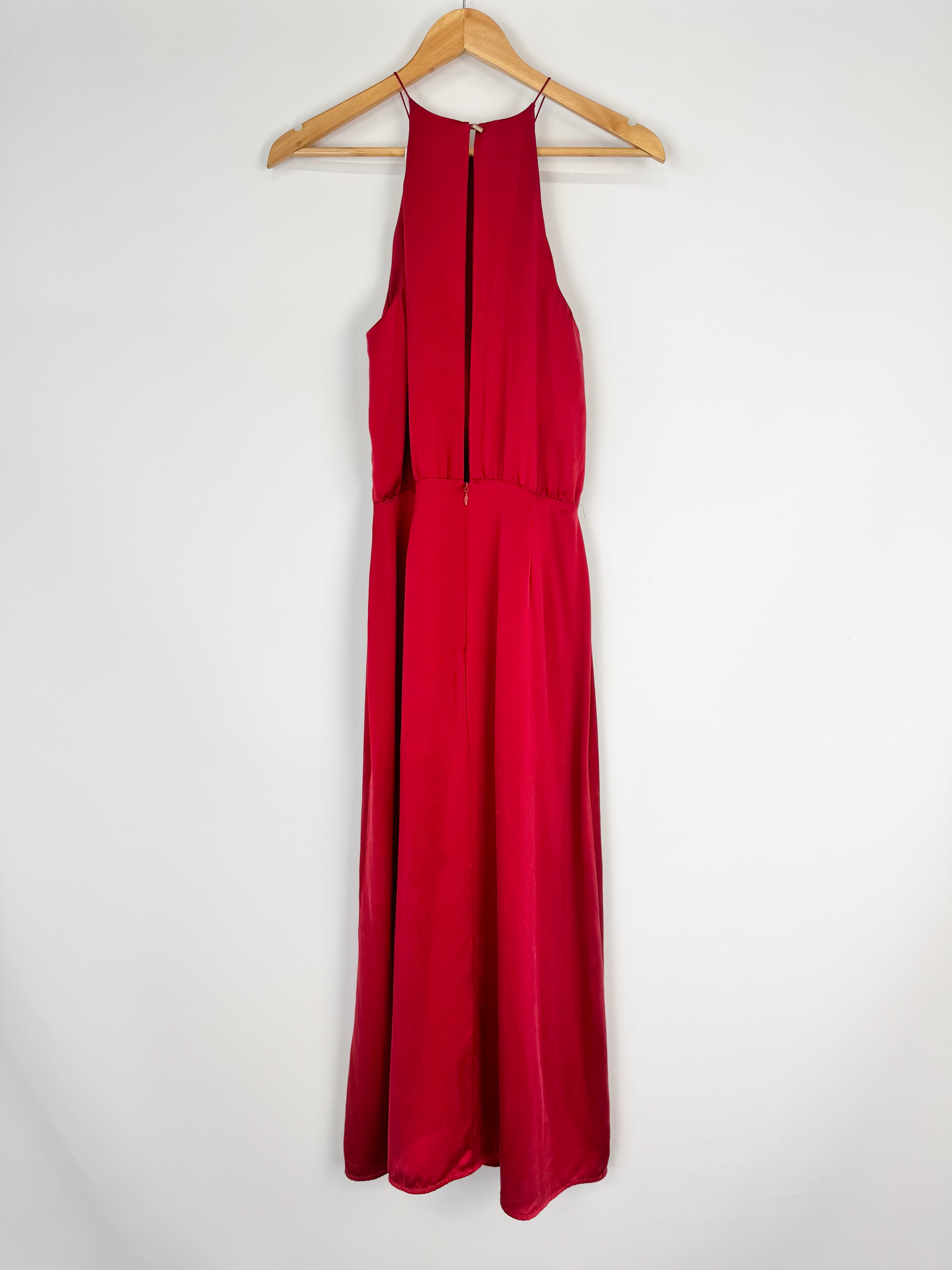 Zimmermann Crimson Silk Maxi Dress - AU10