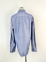 Ted Baker Blue Spot Jacquard Shirt NWT - 16.5