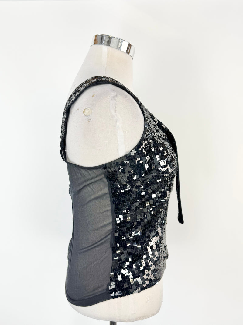 Boss by Hugo Boss Black Sequin Singlet - AU12