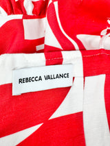 Rebecca Vallance Red & White 'Barcelona' Mini Dress - AU8