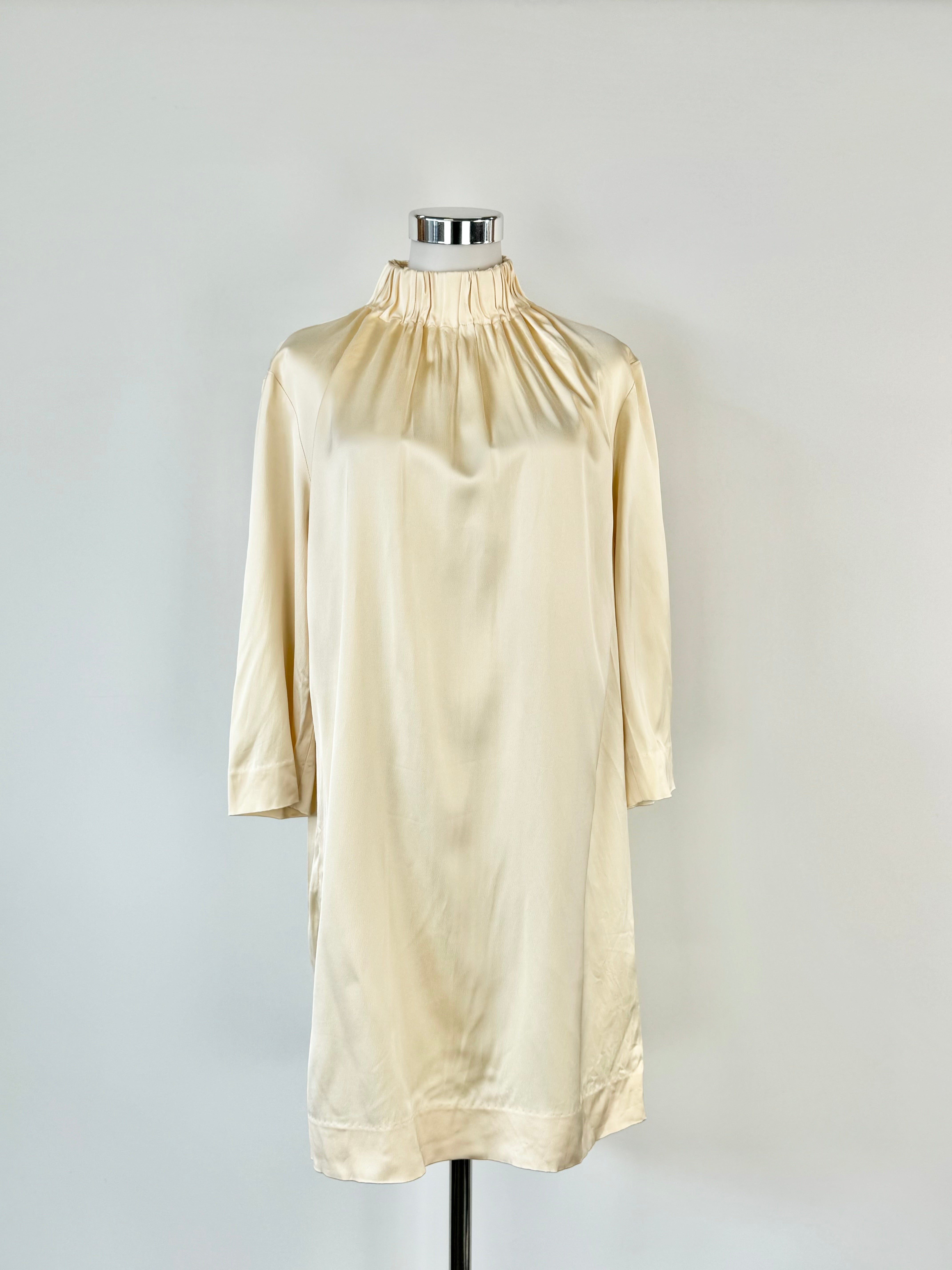 Cos Pale Gold Long Sleeve Dress - AU10