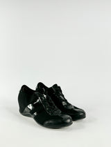 DKNY Black Mesh & Leather Sneakers - EU38