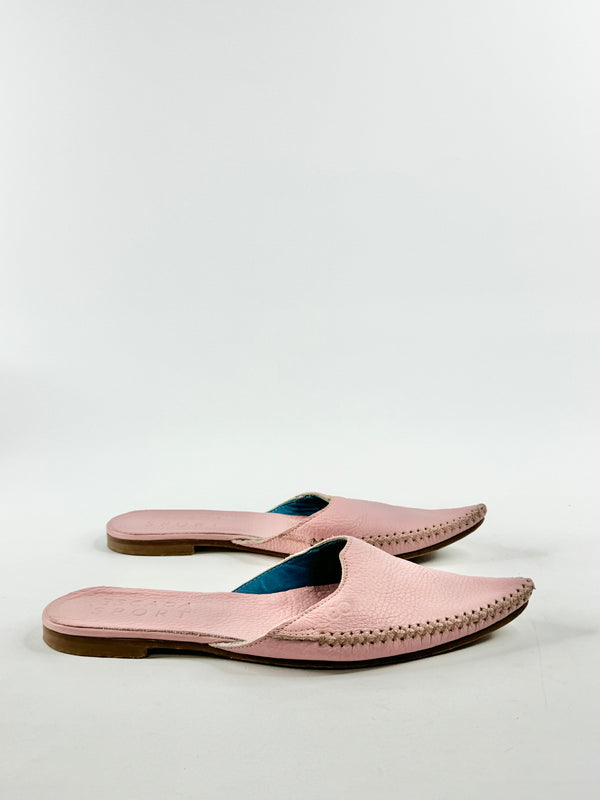 Escada Sport Lemonade Pink Pointed Mules - EU38.5