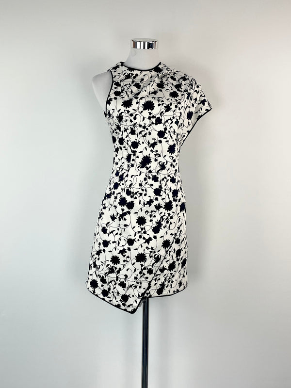 C/Meo Collective 'Only With You' White & Black Ivy Floral Dress - AU6