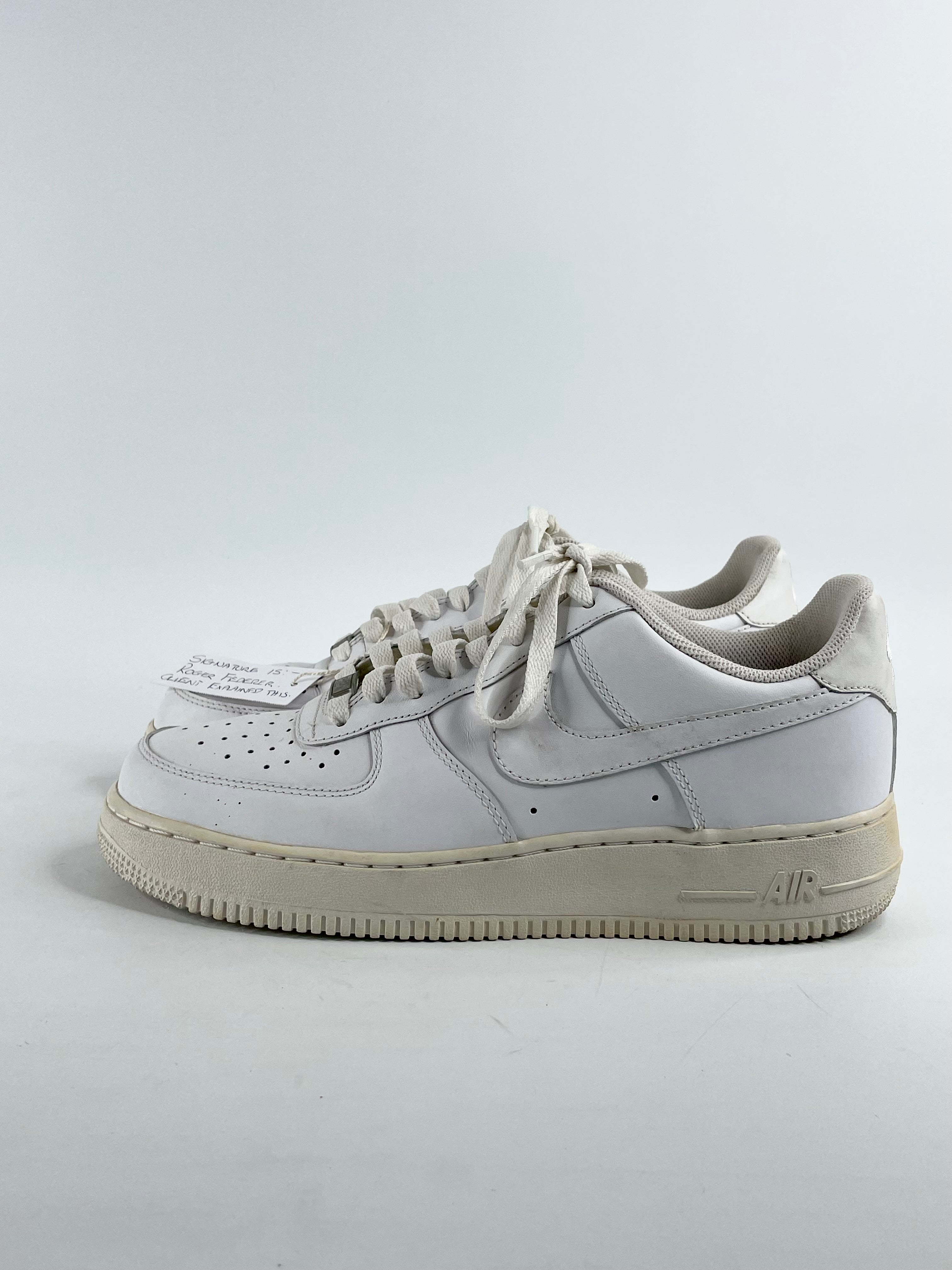 Roger Federer Signed Nike Air Force 1 Sneakers