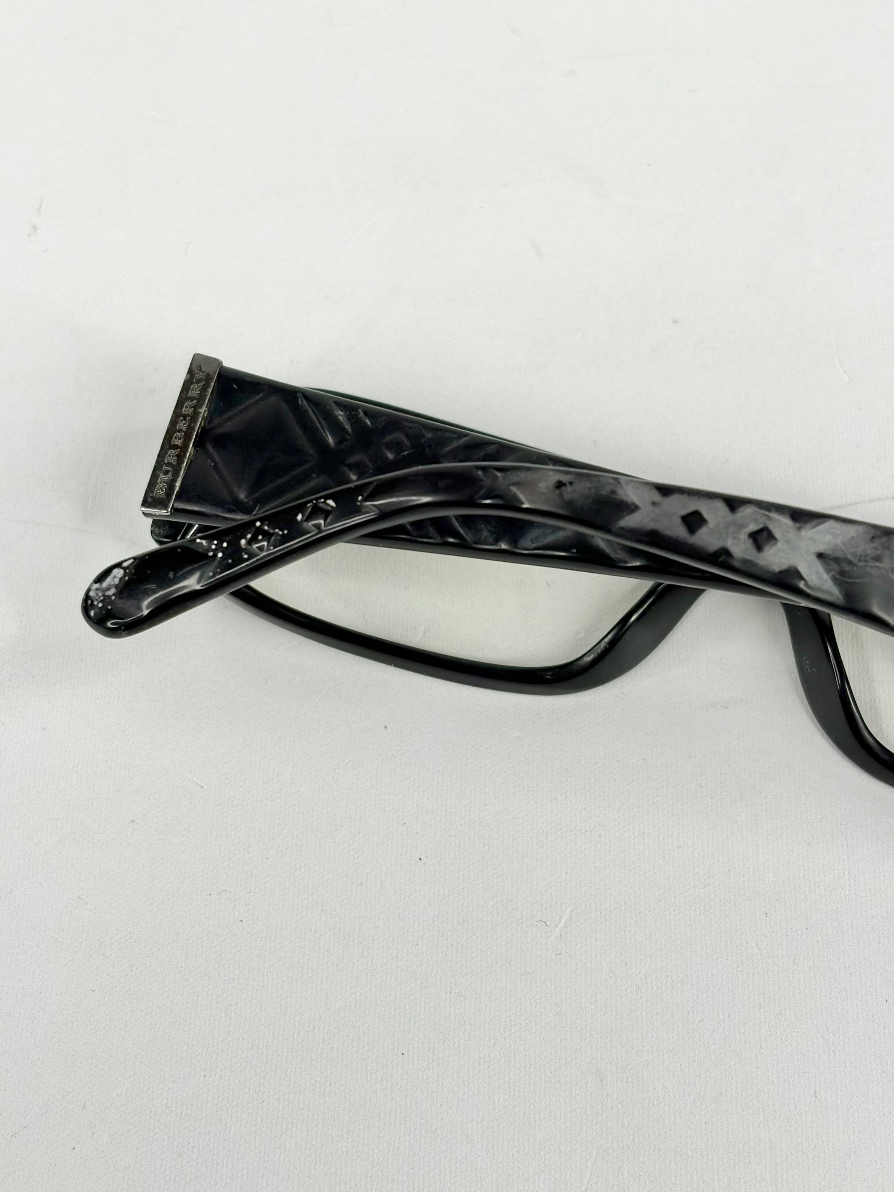 Burberry Black Rectangular Frame Glasses
