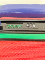 Vintage 90s UCB Hard Shell Multicolour Carry On Suitcase