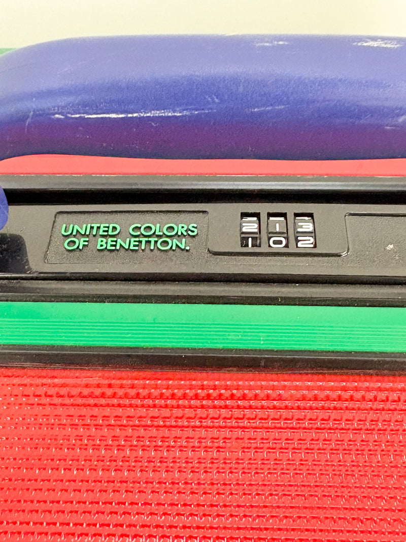 Vintage 90s UCB Hard Shell Multicolour Carry On Suitcase
