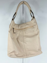 Manzoni Creamy Grained Leather Handbag