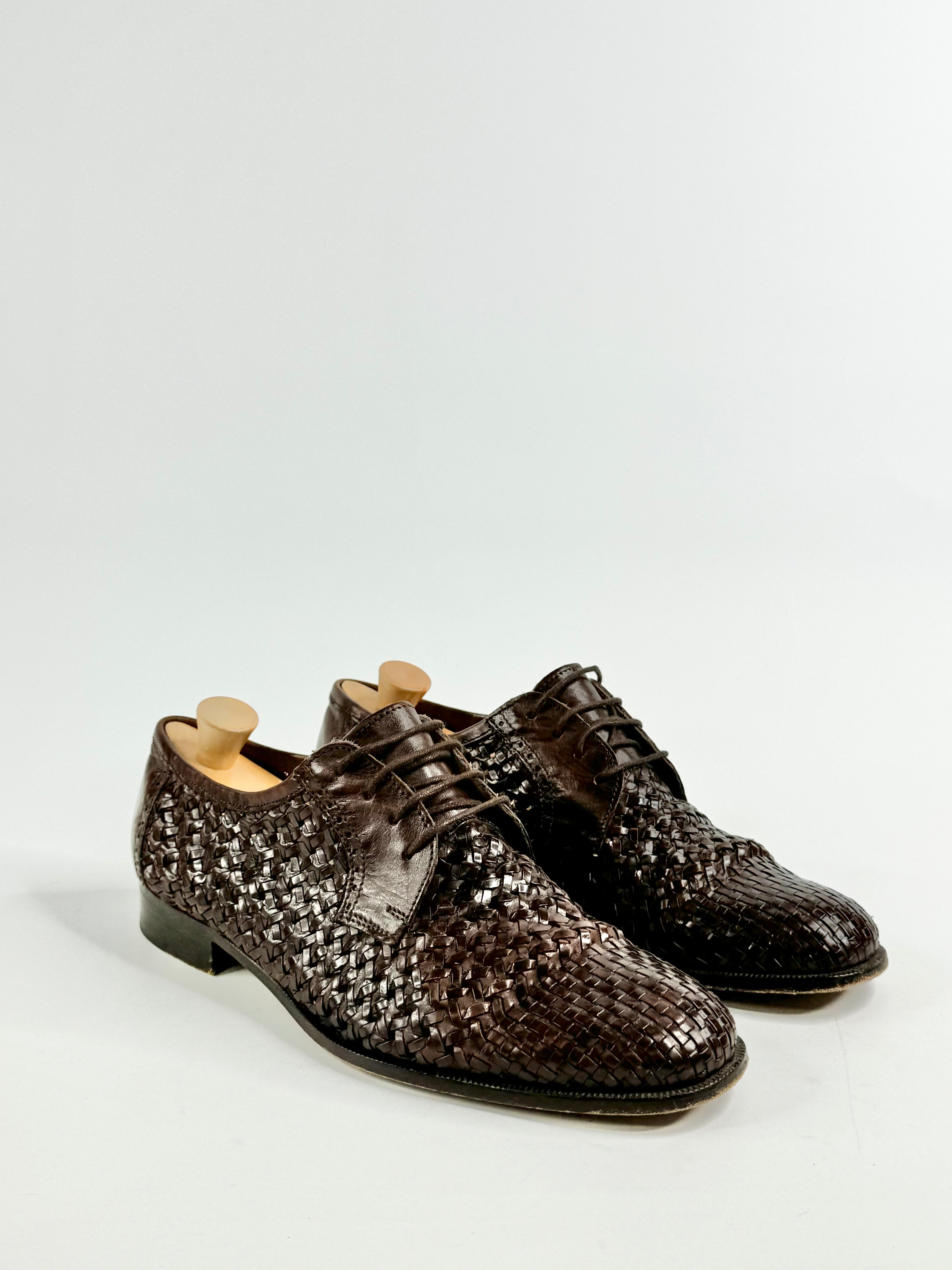 Bally Brown Woven Lace ups - EU41