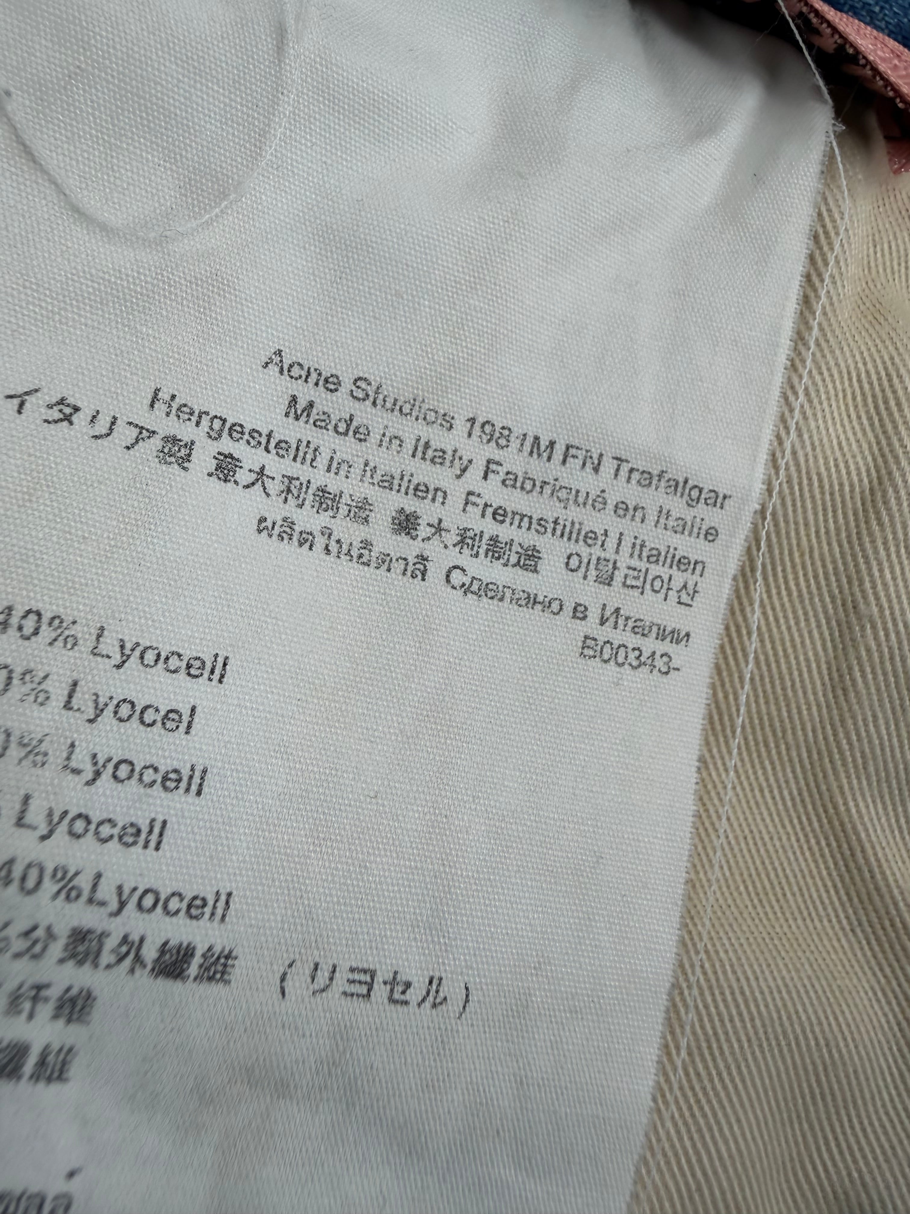 Acne Studios 1981M Relaxed Tapered Fit Paint Splatter Jeans - 46