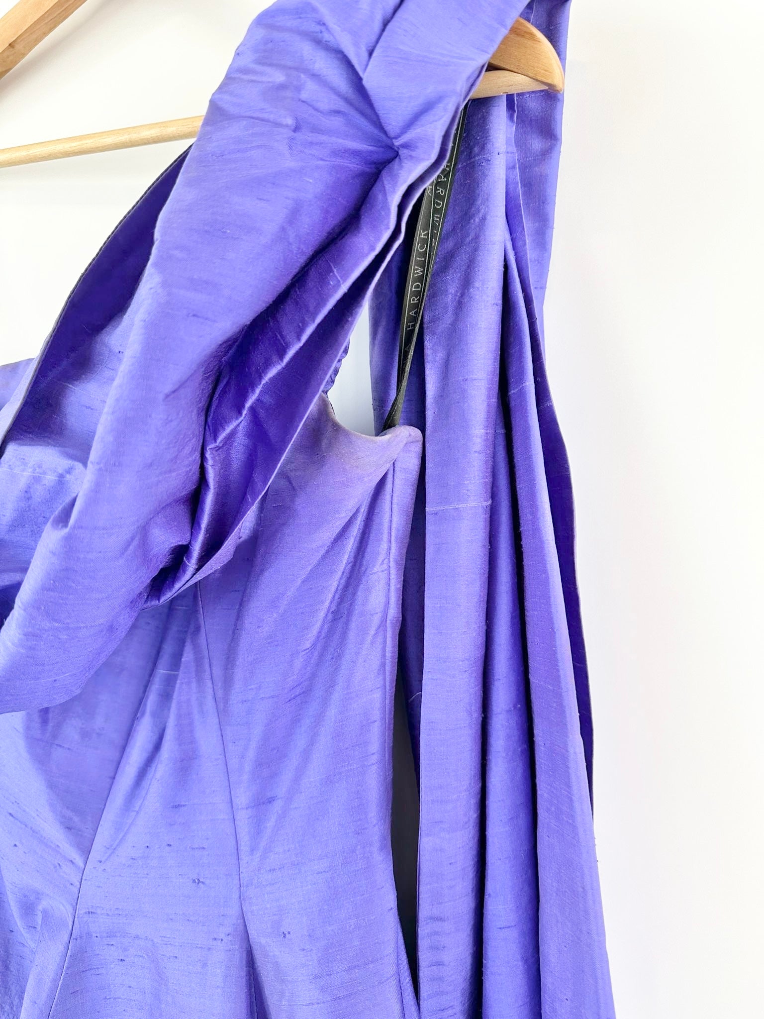 MFW Vintage Mariana Hardwick Wisteria Blue Silk Taffeta Gown - AU10