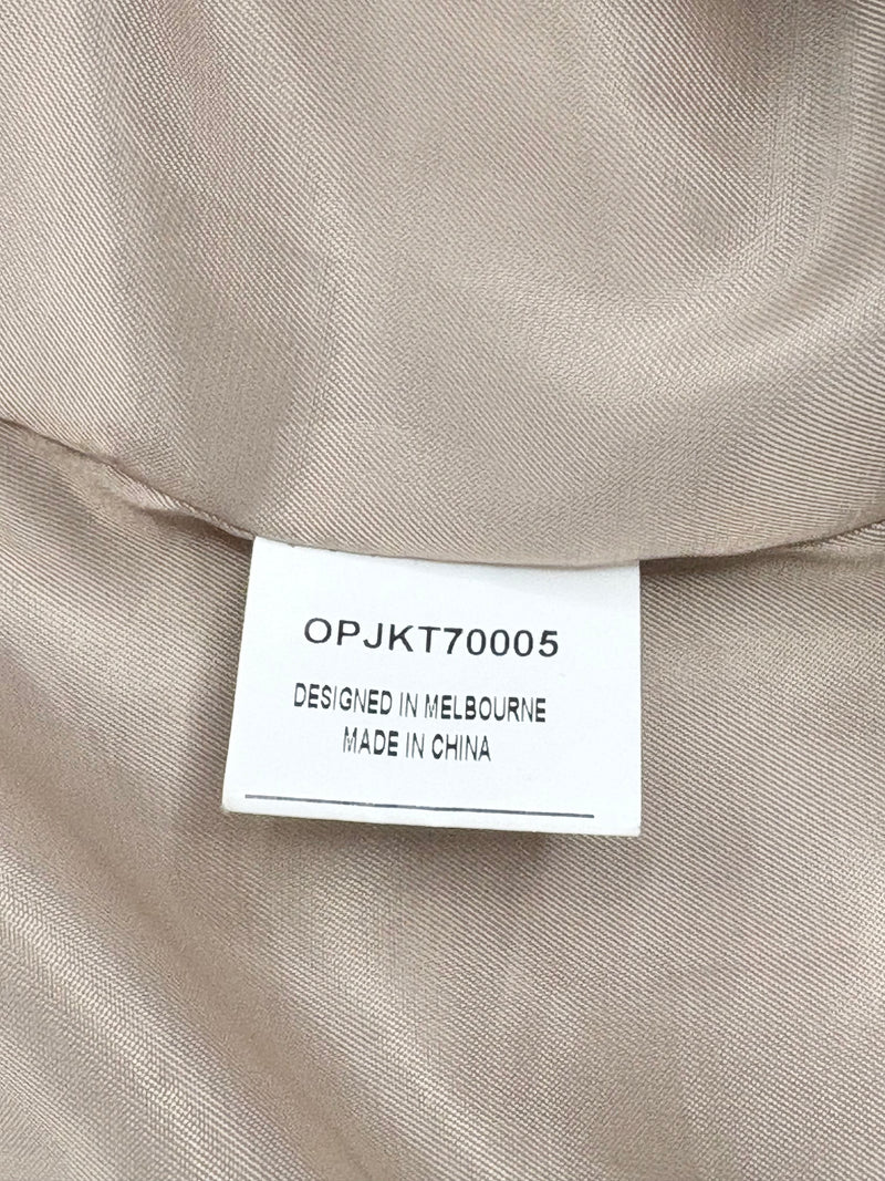 On Parks Taupe Wool & Mohair Blend Coat - AU8
