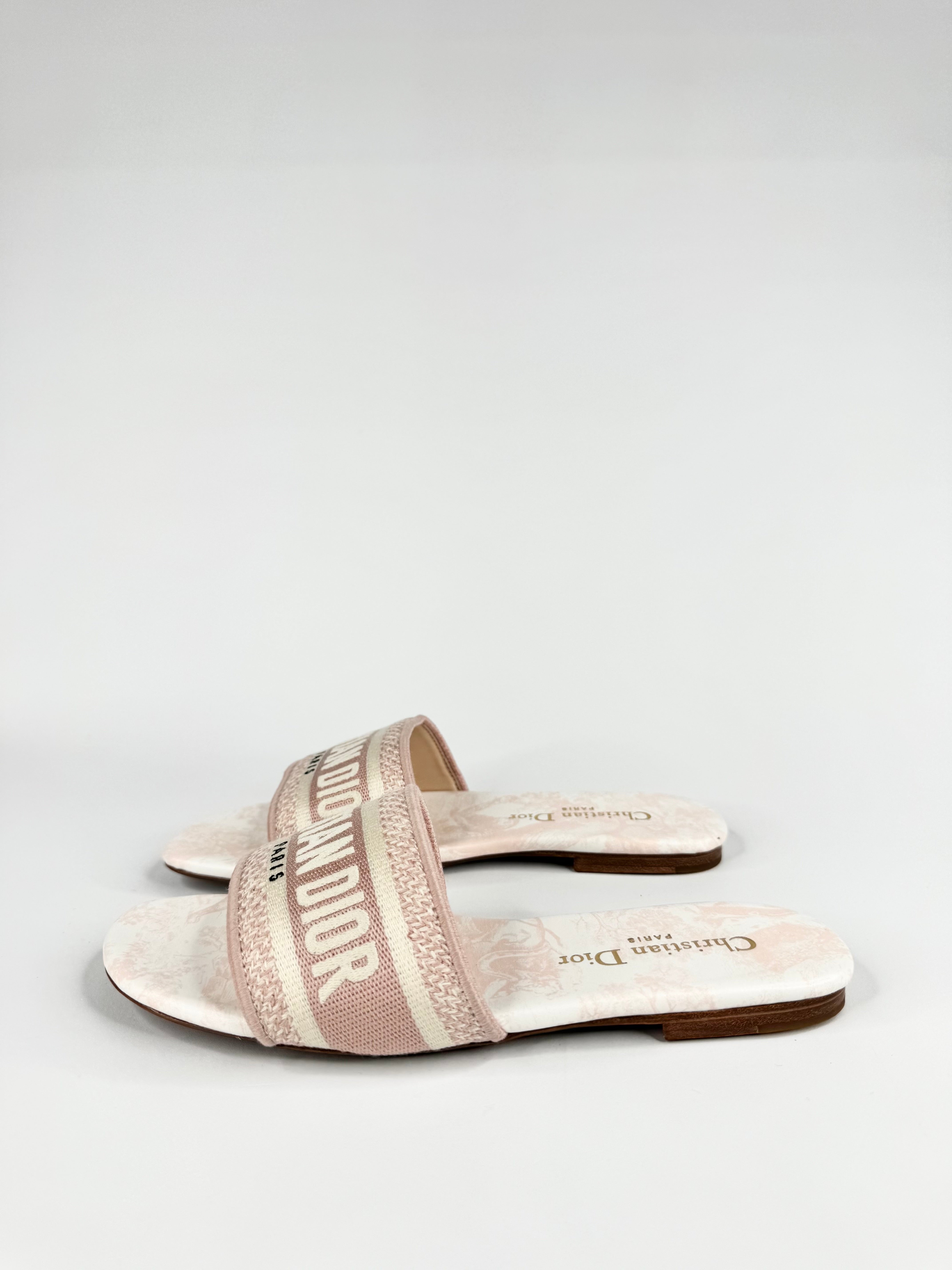 Christian Dior Blush Pink 'Dway' Slides - EU37