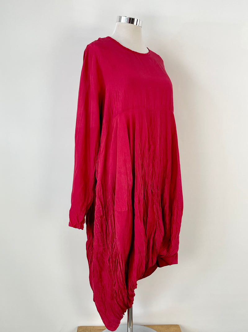 Cocon.Commerz Privatsachen Scarlet Red Silk Dress - AU10/12/14