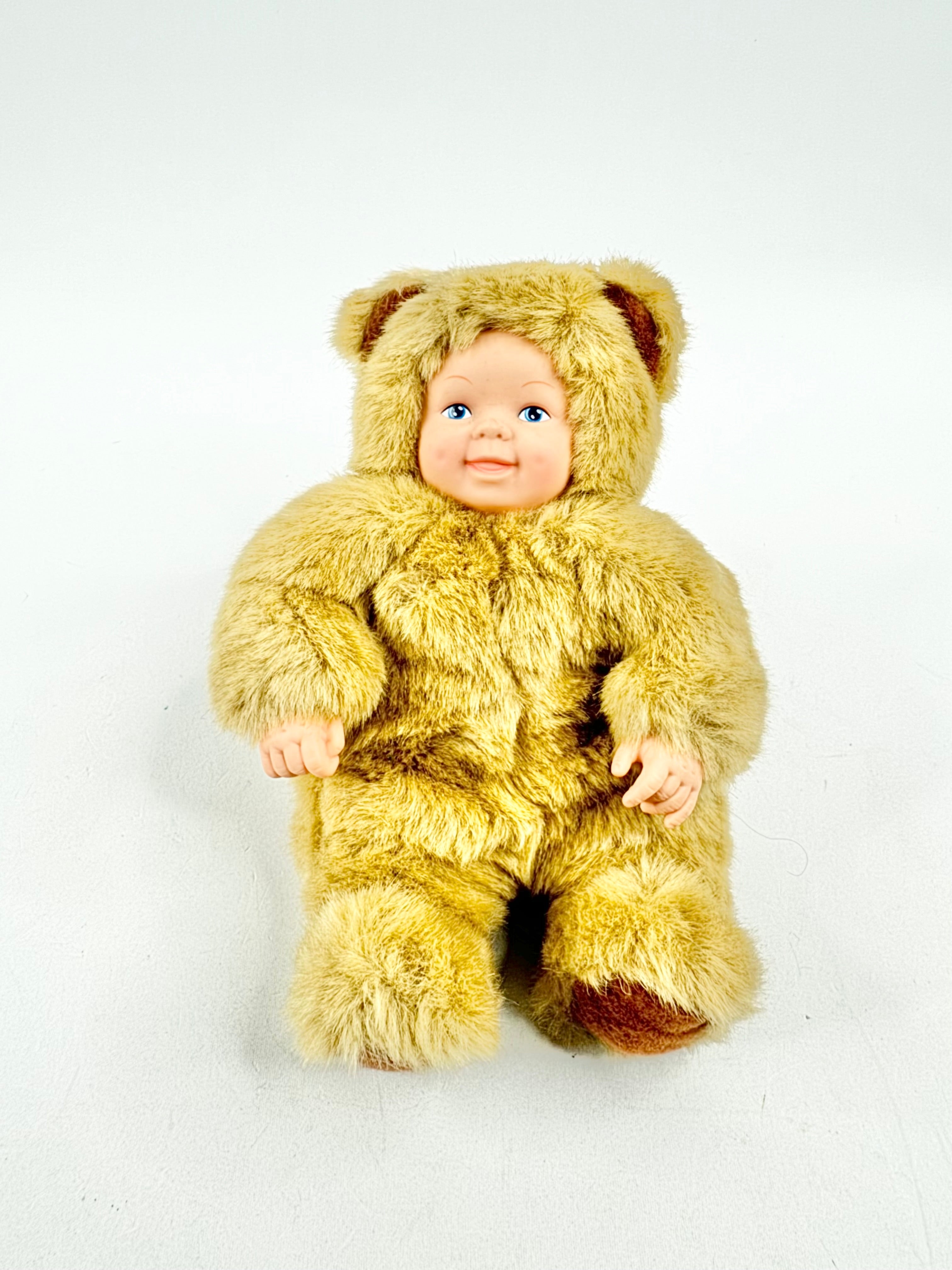 Anne Geddes Plush Baby in Bear Outfit