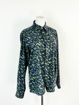 Paul Smith Green & Blue Patterned Shirt - S
