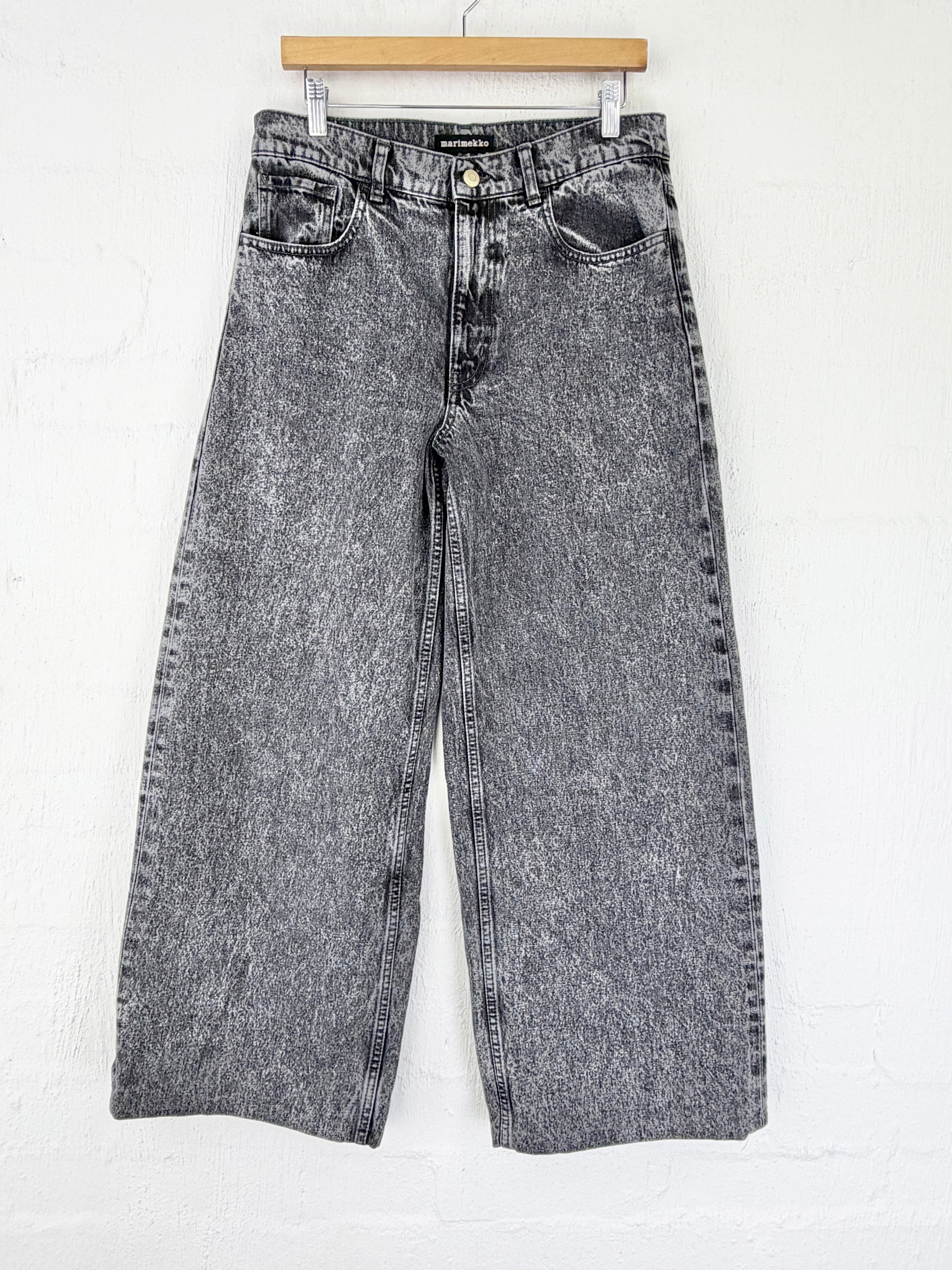 Marimekko Grey Wide Leg Jean - AU8/10