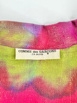 Comme des Garsons Pink Green Purple & Metallic Gold Shirt - AU10/12