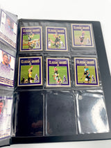 Vintage 90s AFL Cadbury Classic Grabs Cards in Binder