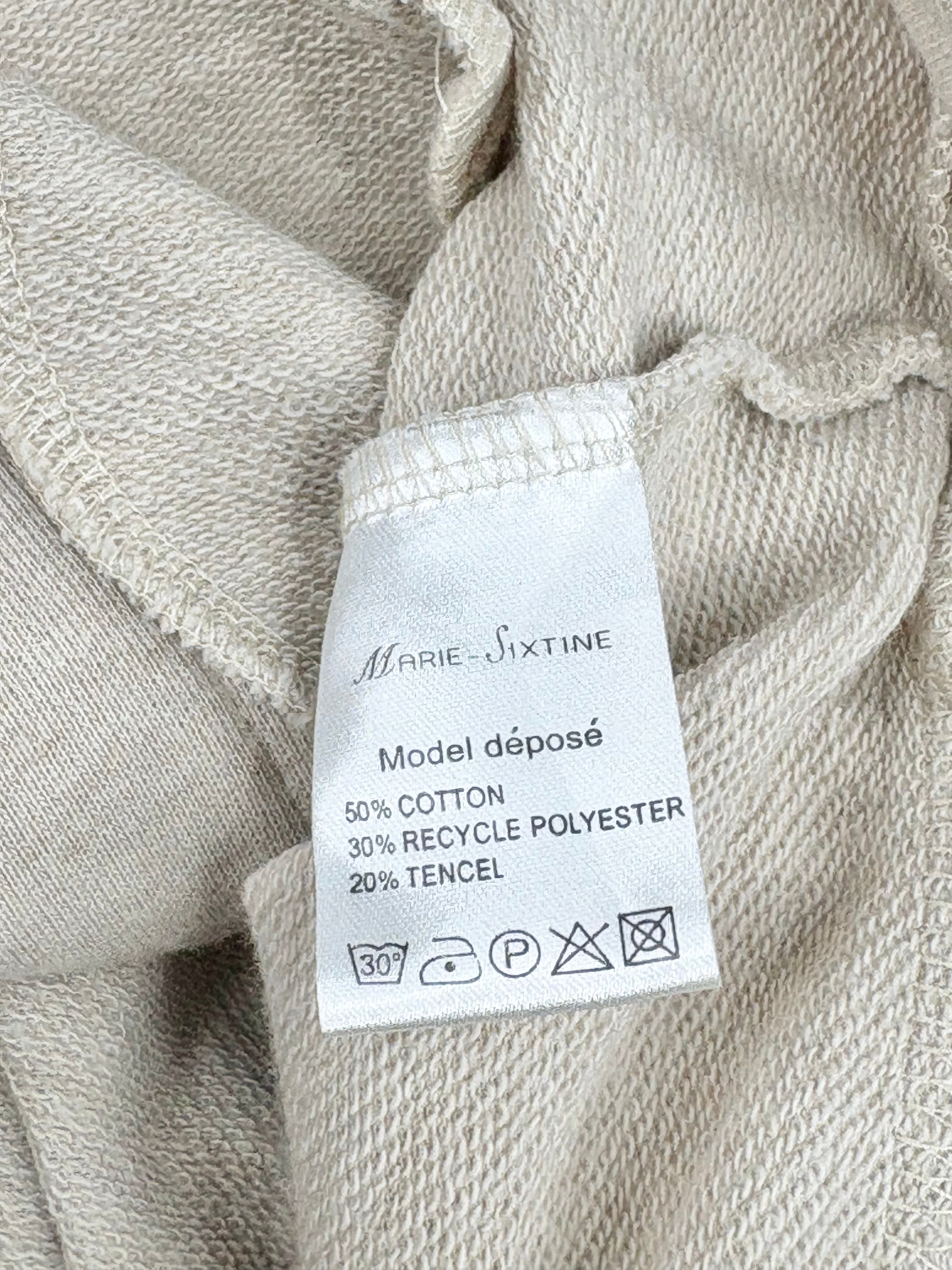 Marie + Sixtine Beige & Gold Embellished Cropped Jacket - AU10/12