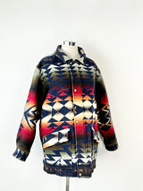 Pendleton Aztec Patterned Wool Coat - L