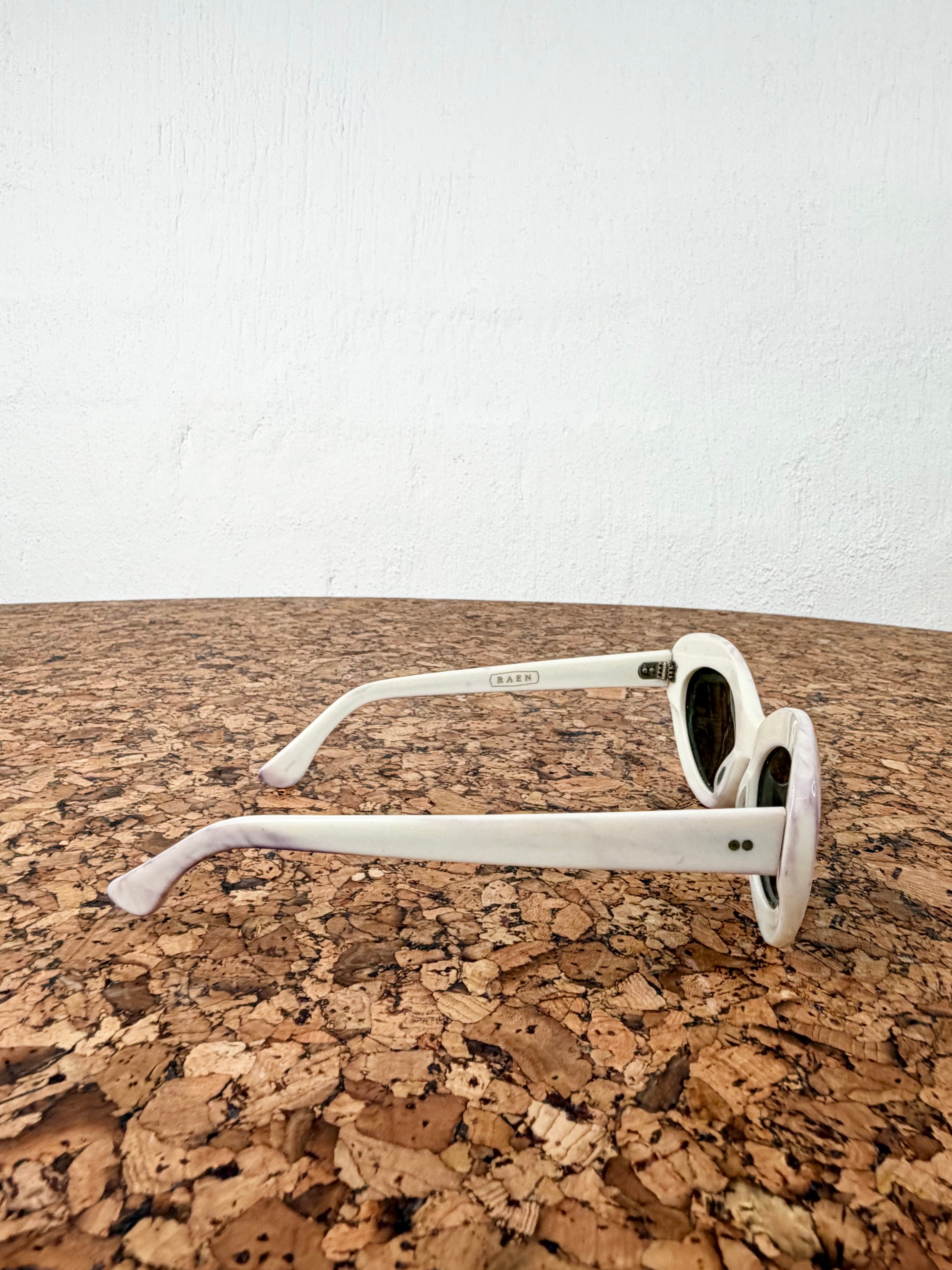 Raen ‘Ashtray Luxury Wig Collection’ White & Purple Marbled Sunglasses