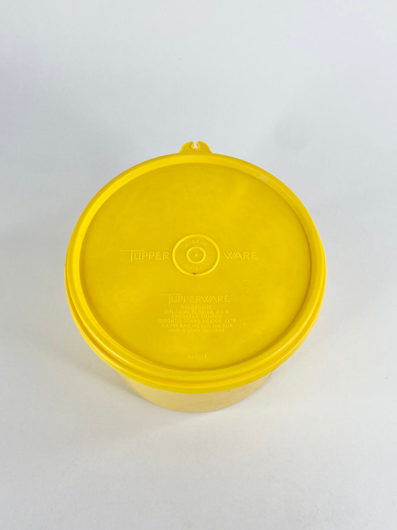 Vintage Sunshine Yellow Tupperware Cannister