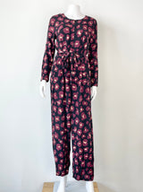 Gorman Black with Floral Print Jumpsuit - AU8