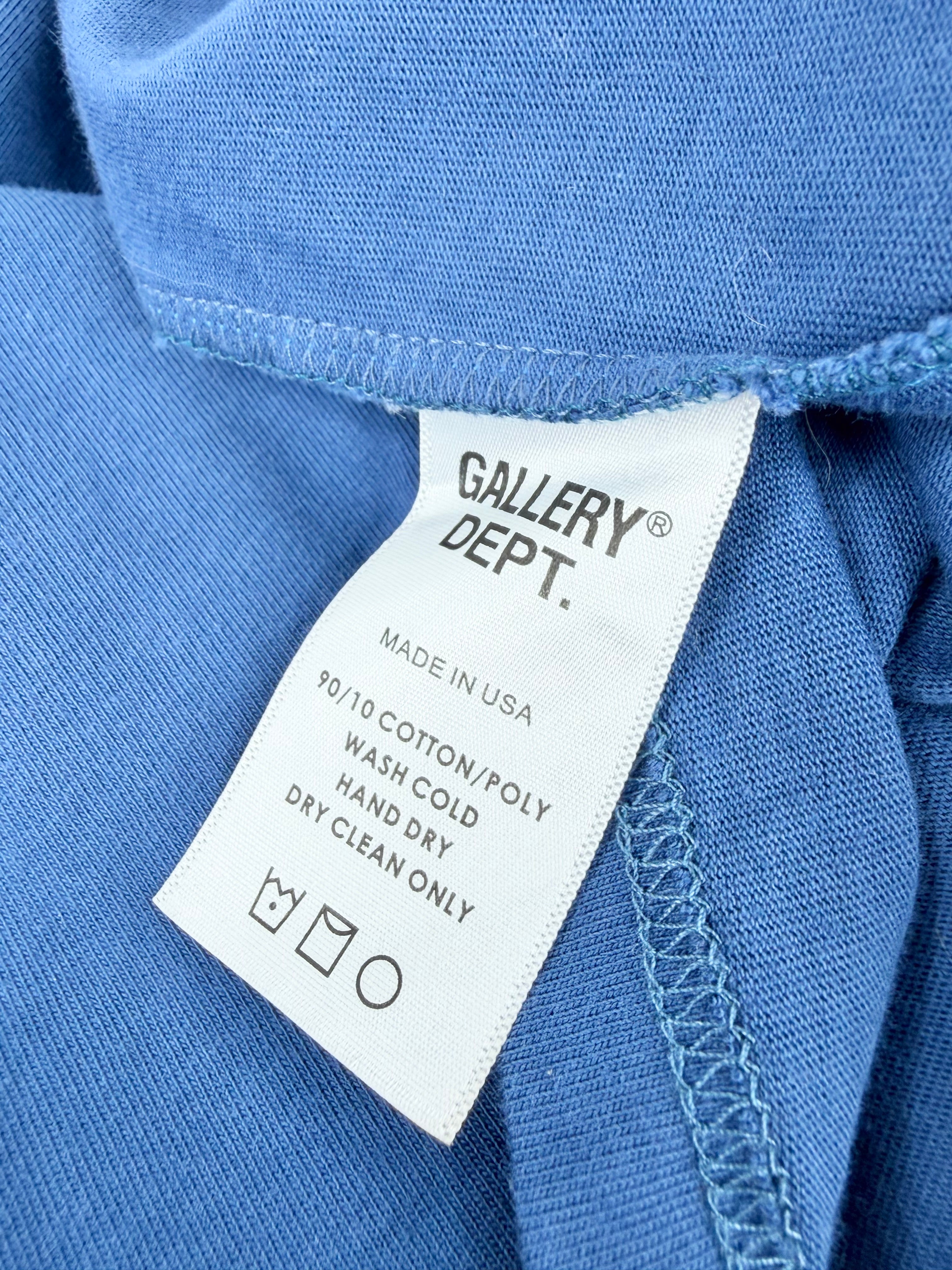 Gallery Department Blue Painted Logo T-Shirt - XL