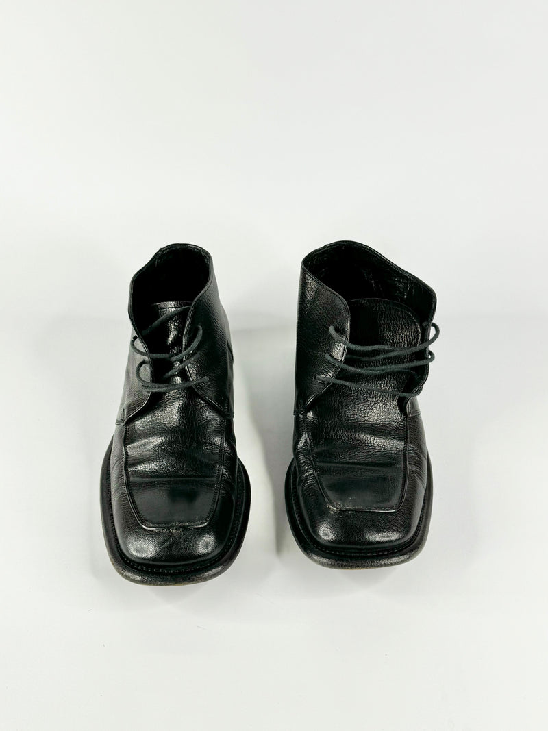 Vintage Fabi Black Lace Ups - EU40