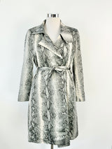 Carla Zampatti Silk Snakeskin Pattern Coat - AU14