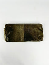 Country Road Olive Green Clutch