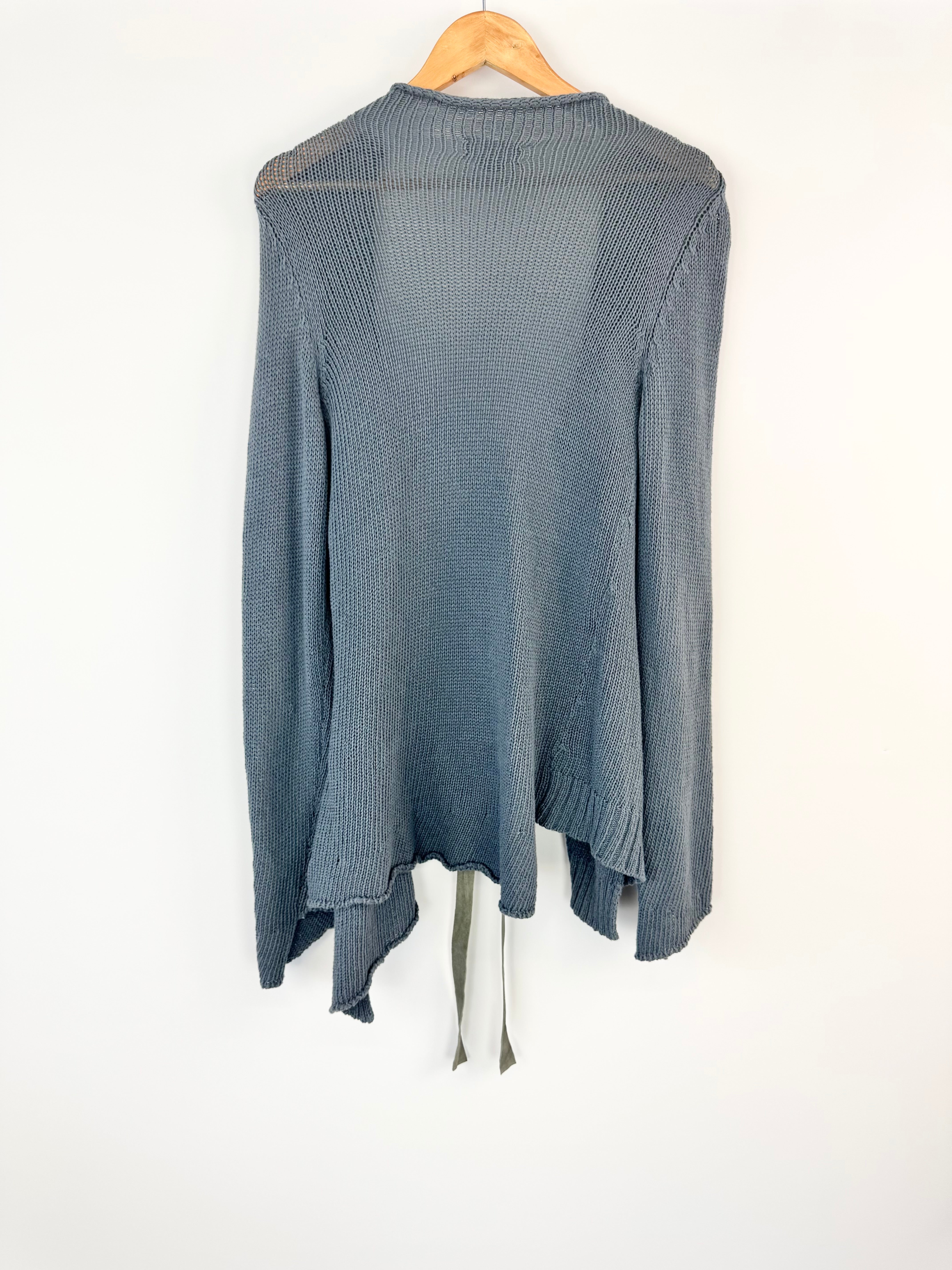 Zadig & Voltaire Stone Blue 'Mina' Cotton Cardigan - AU8/10