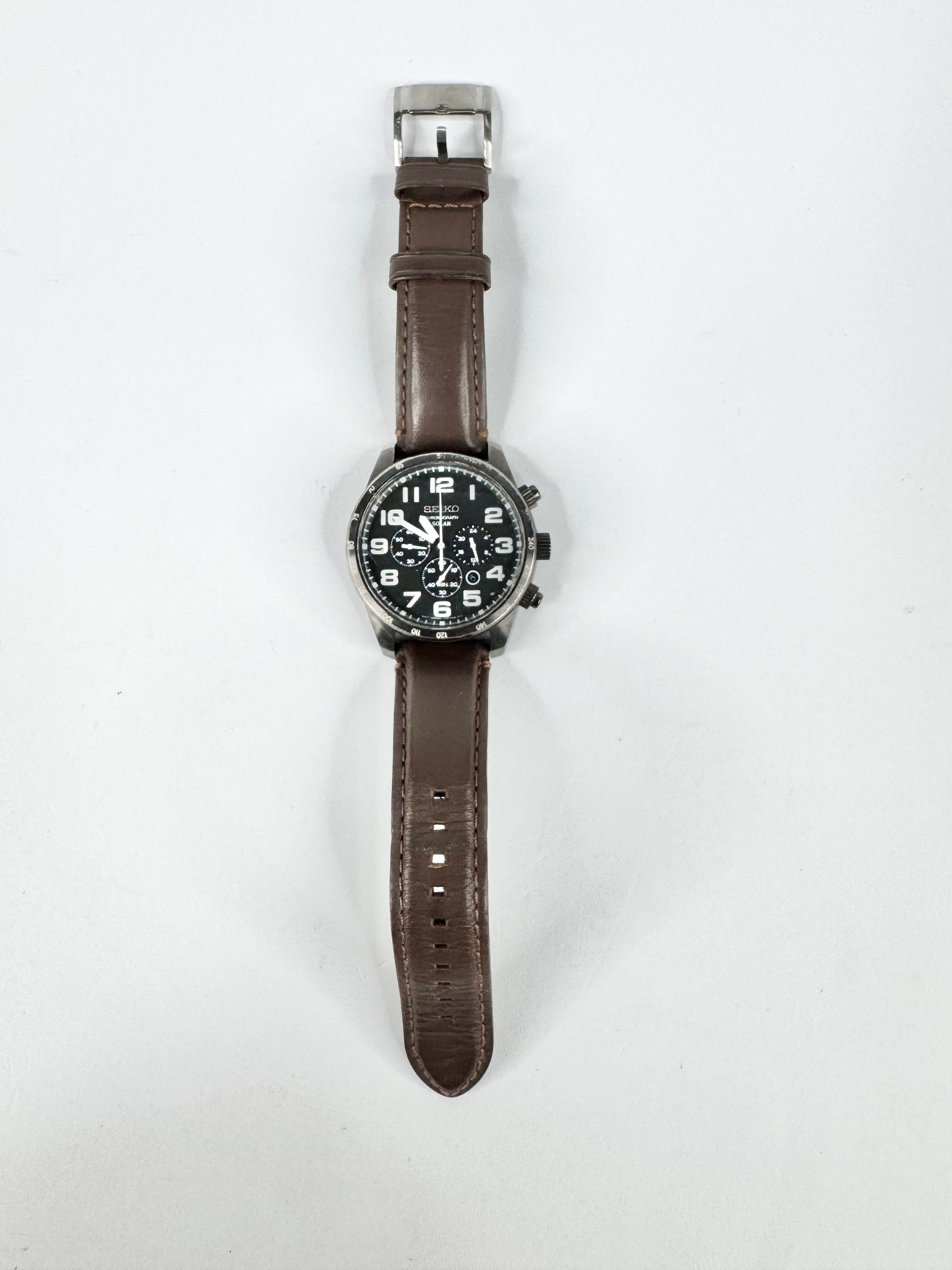 Seiko Core Solar Chronograph Watch