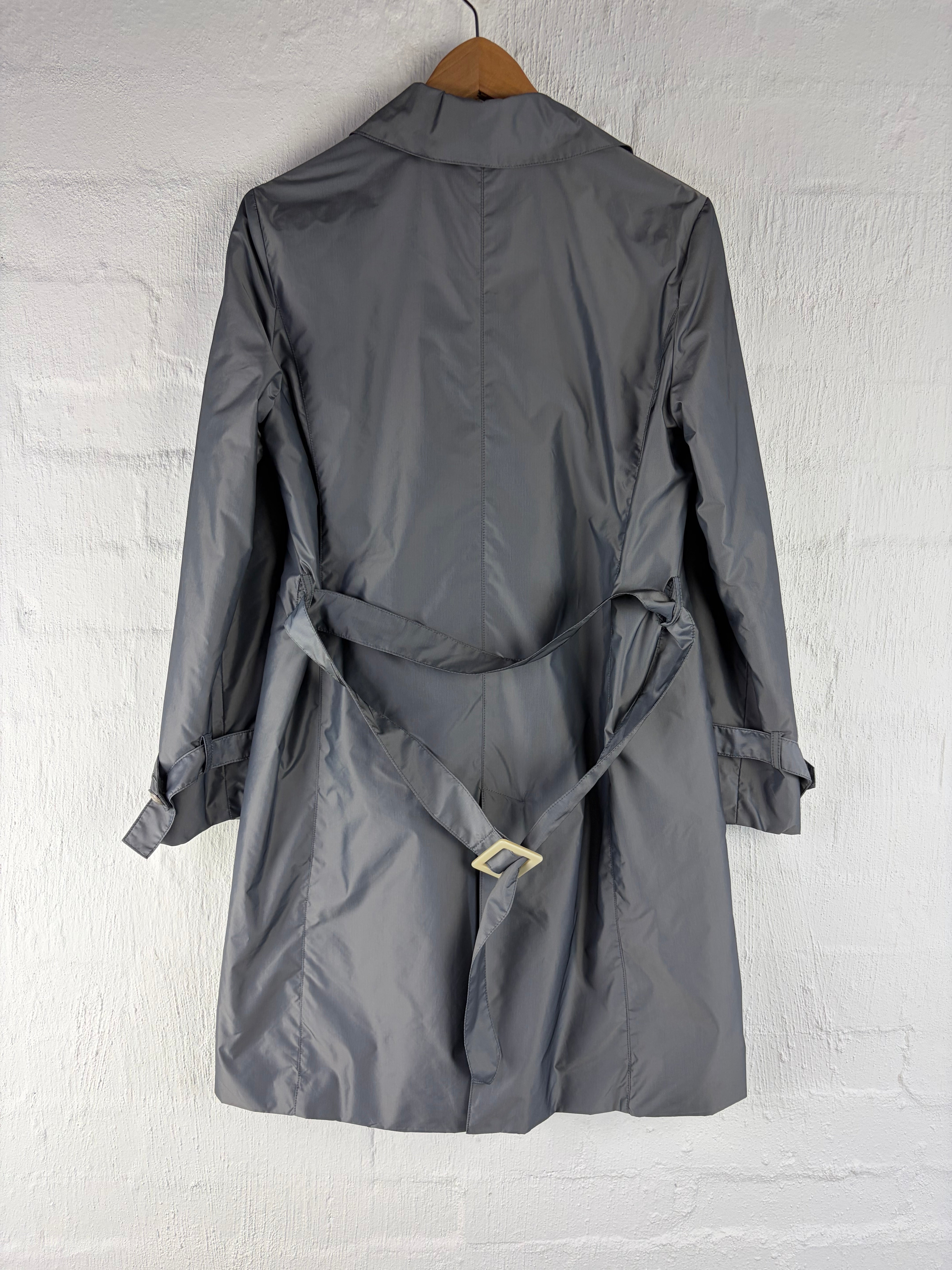 Romeo Gigli Metallic Grey Trench - AU14