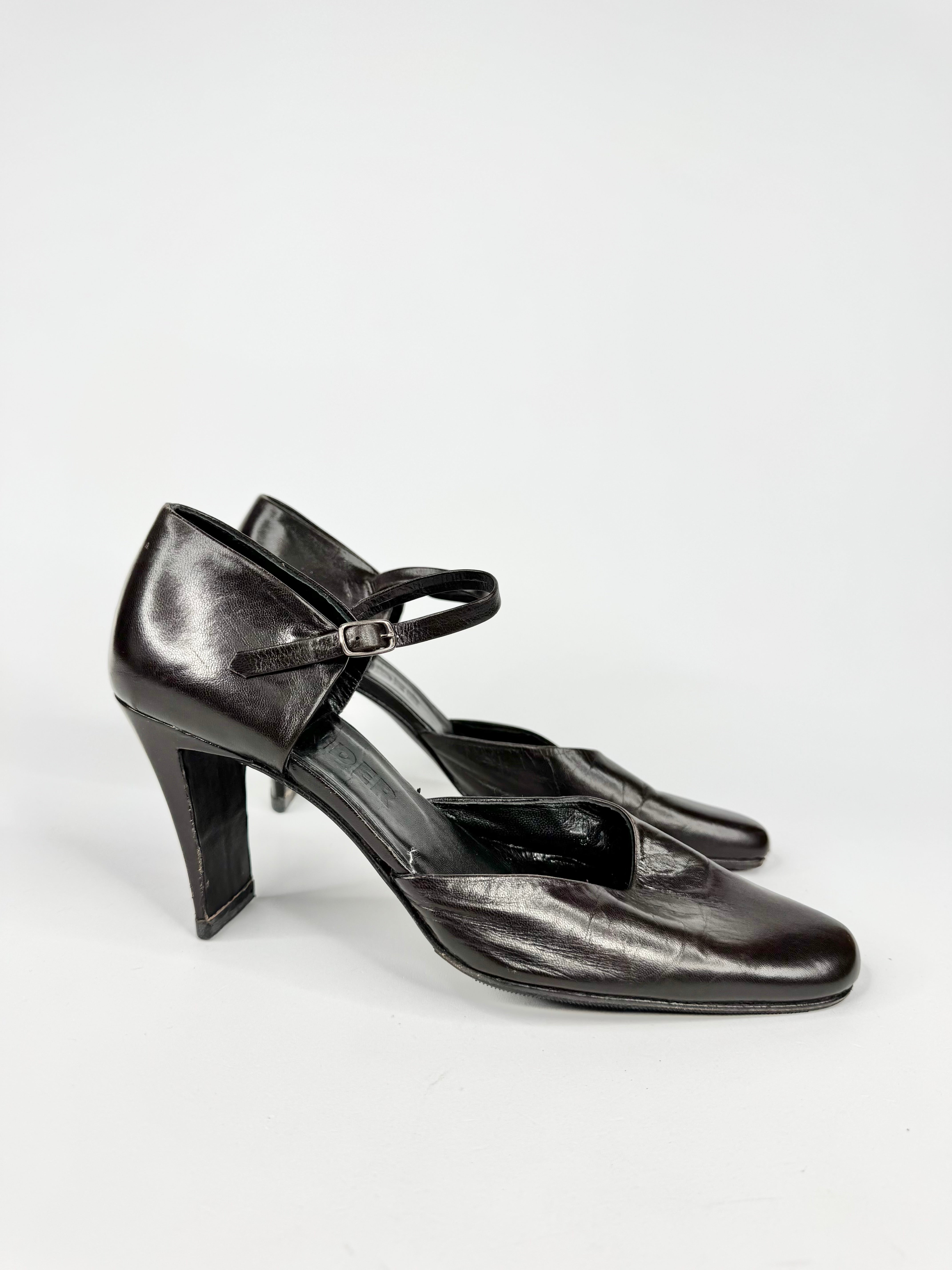 Jil Sander Penny Brown Pointed Toe Pumps - EU37.5