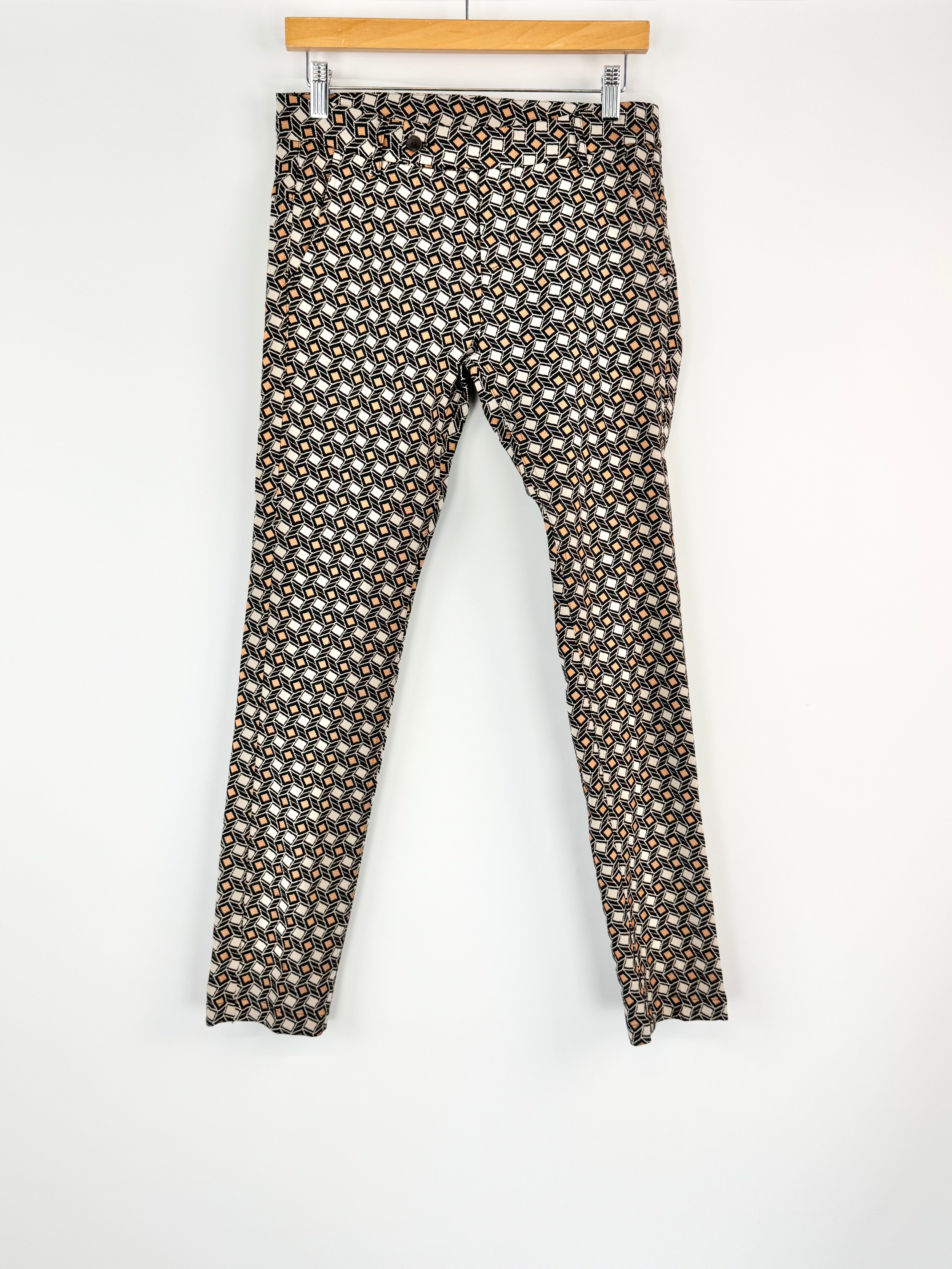 Alysi 'Camel Jacquard Pantalone' Chinos - AU10