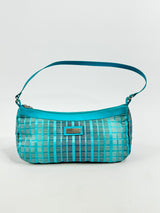 Jim Thompson Teal Plaid Mini Bag