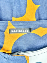 Marimekko Blue & Deep Orange Tahtimo Unikko Maxi Dress - XL