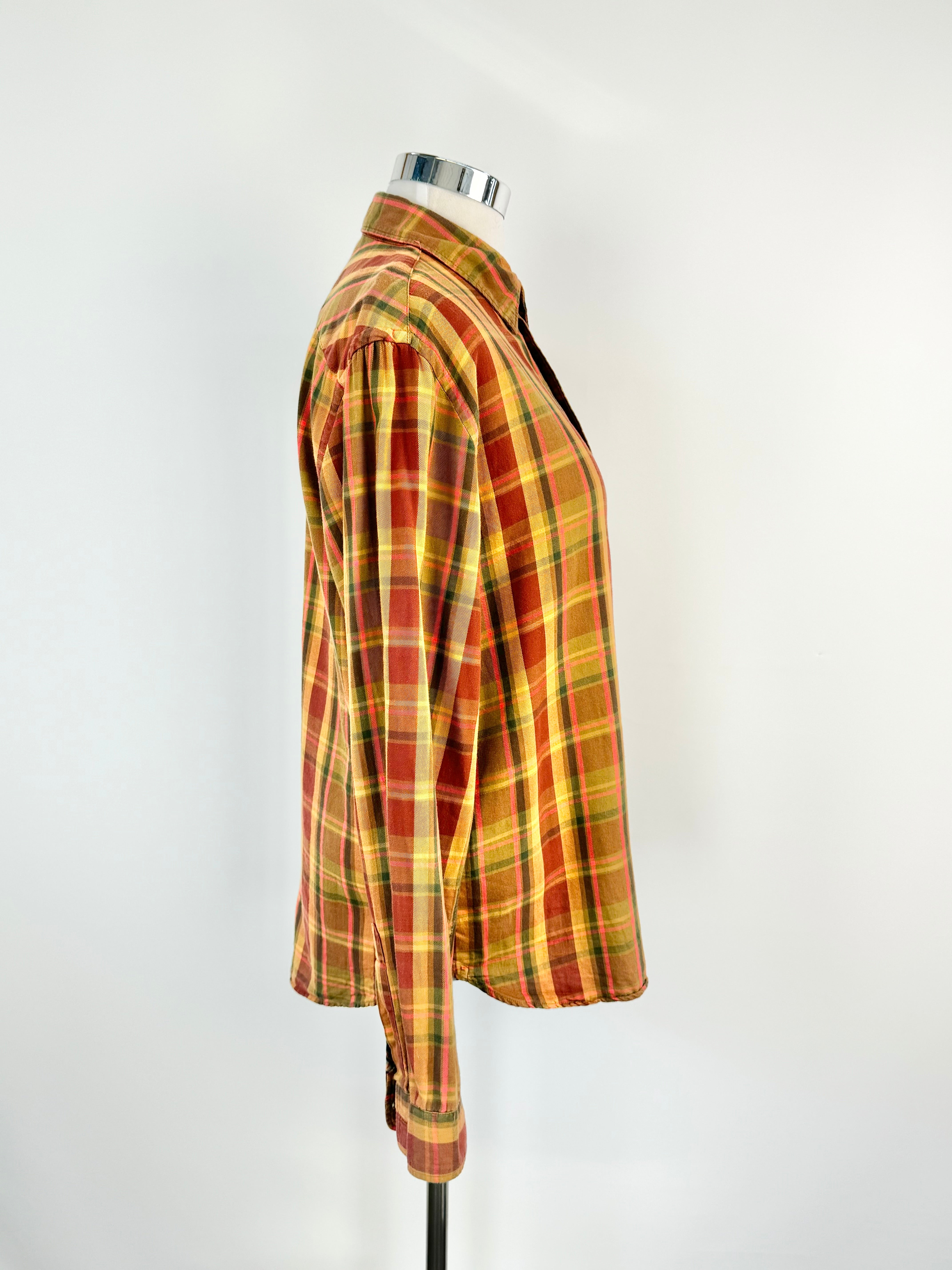 Paul Smith Rust Plaid Shirt - XL