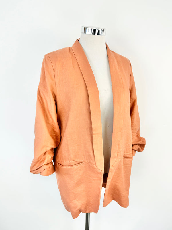 Zoe Kratzmann Persimmon Linen Blend Blazer - AU12