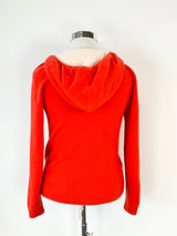 Gasy Tiana Cayenne Orange Cashmere Hoodie - AU12