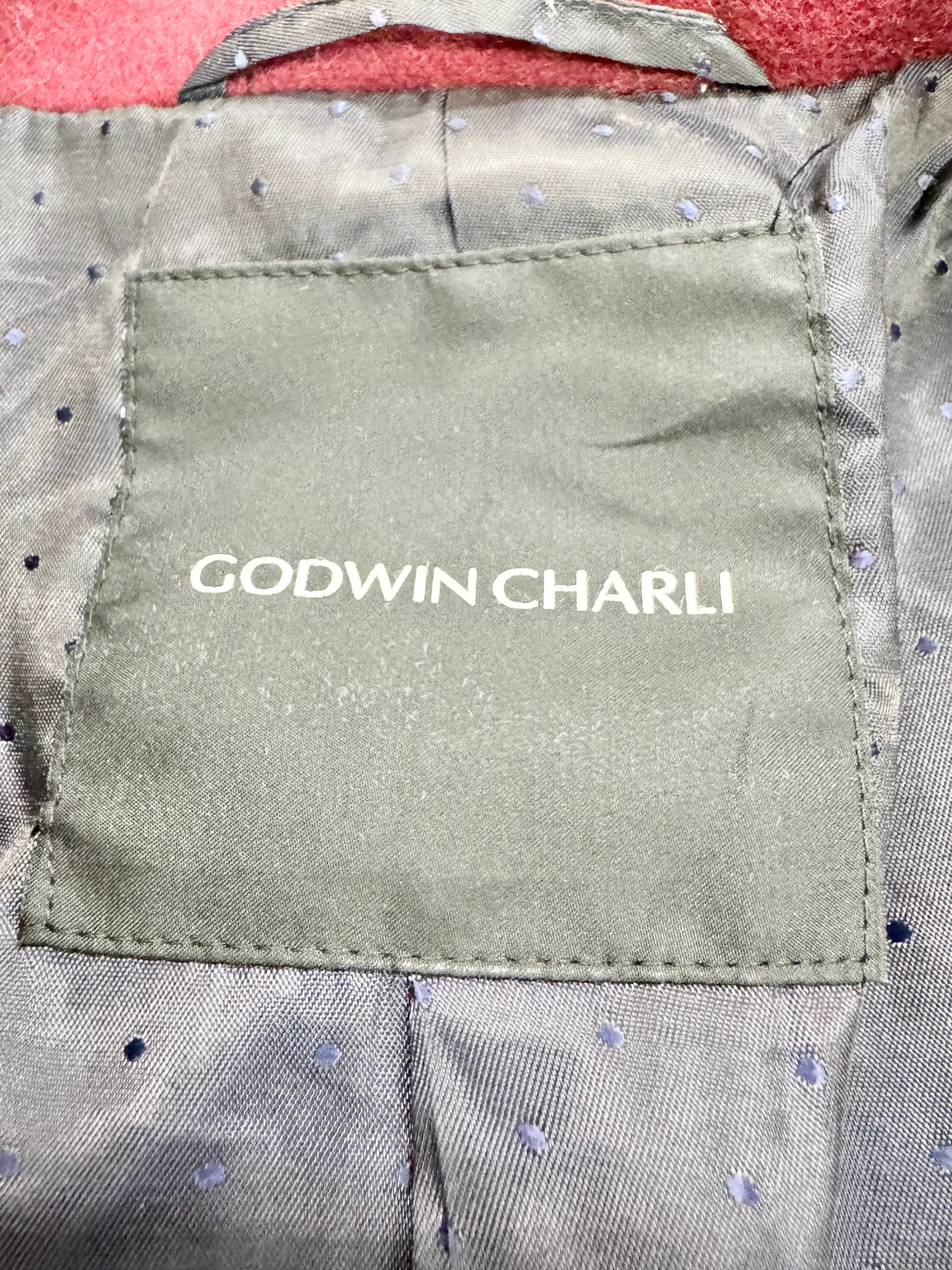 Goodwin Charli Mulberry Red Wool & Cashmere Blend Coat - AU10/12