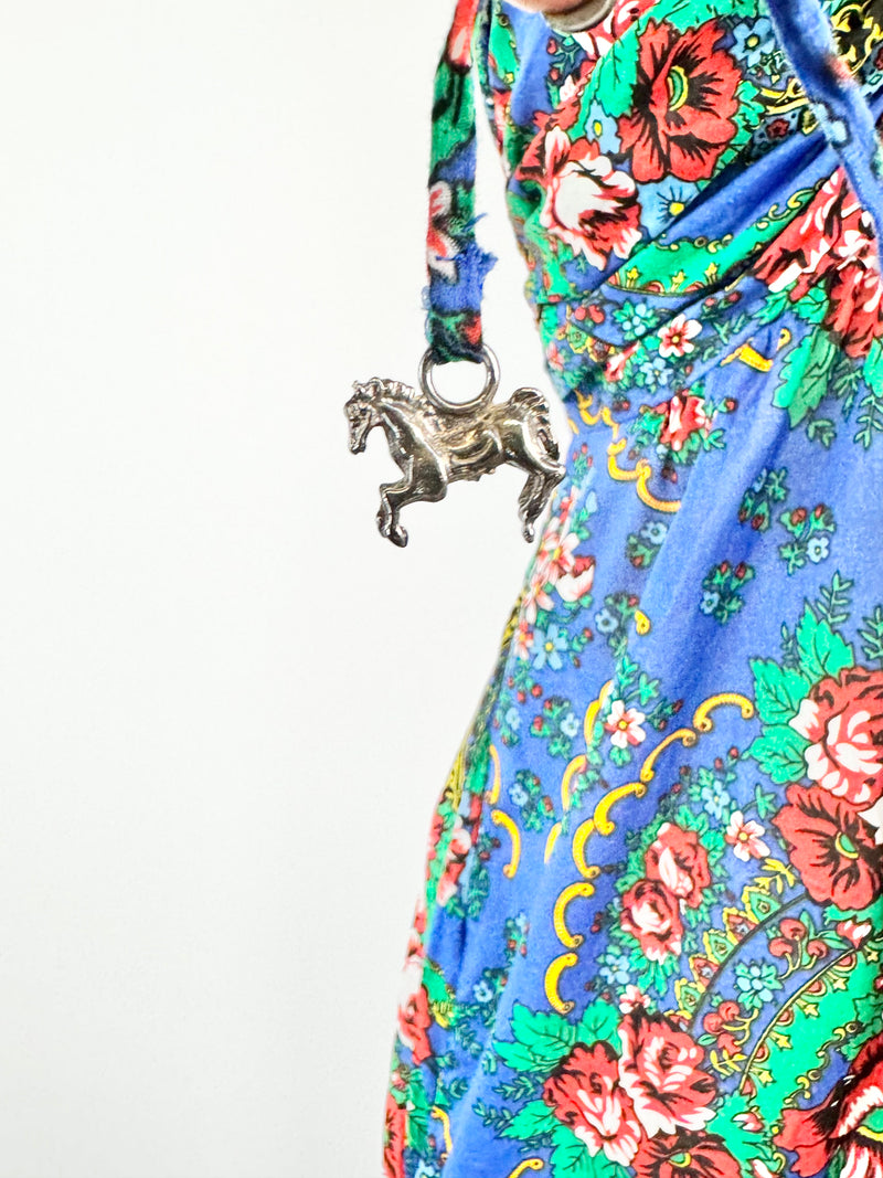 Zimmermann Electric Blue Floral Summer Dress - AU8
