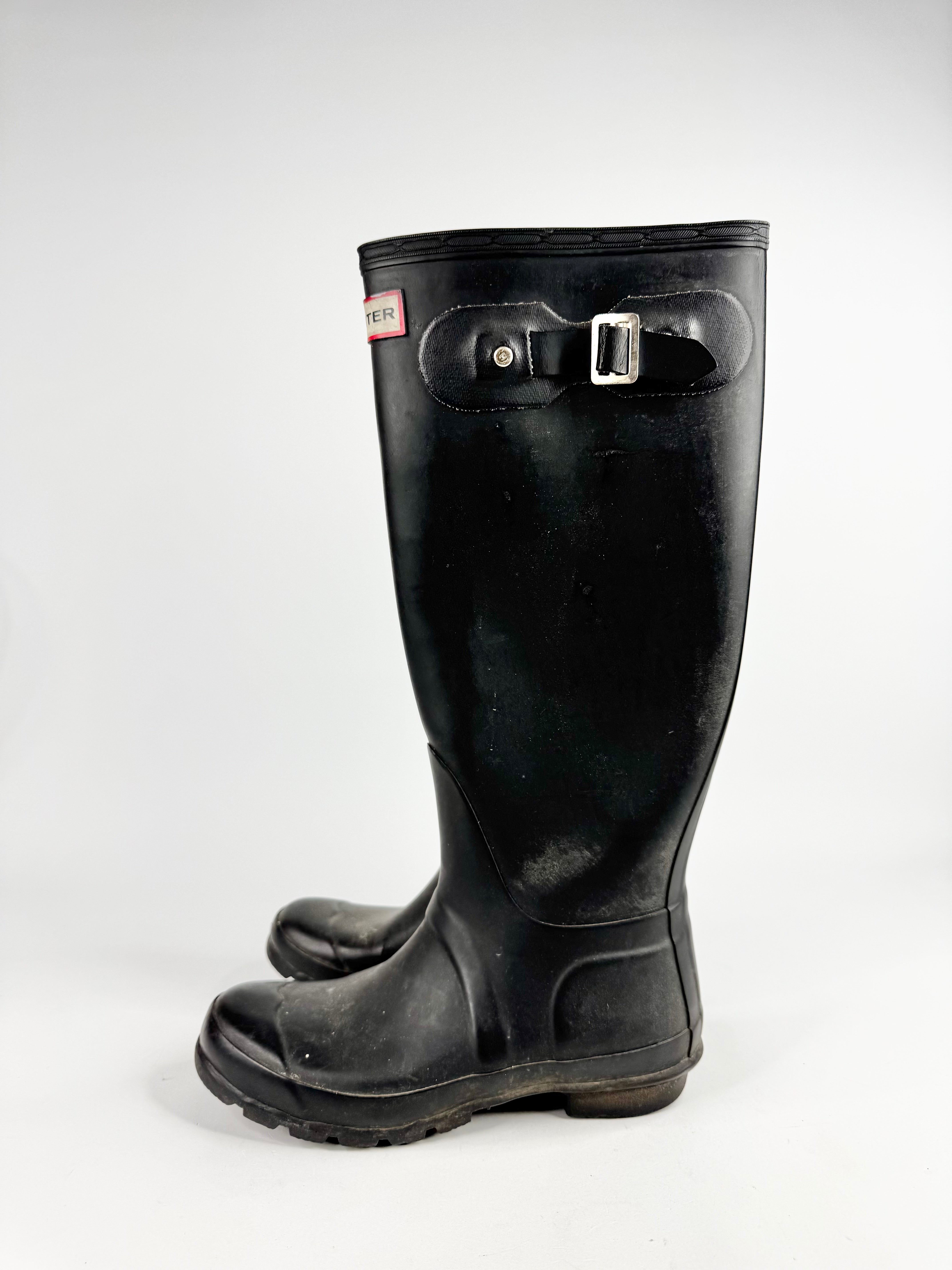 Hunter Black Wellingtons - EU35/36