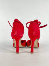 Mimco Lipstick Red Suede 'Sashay' Pumps - EU39